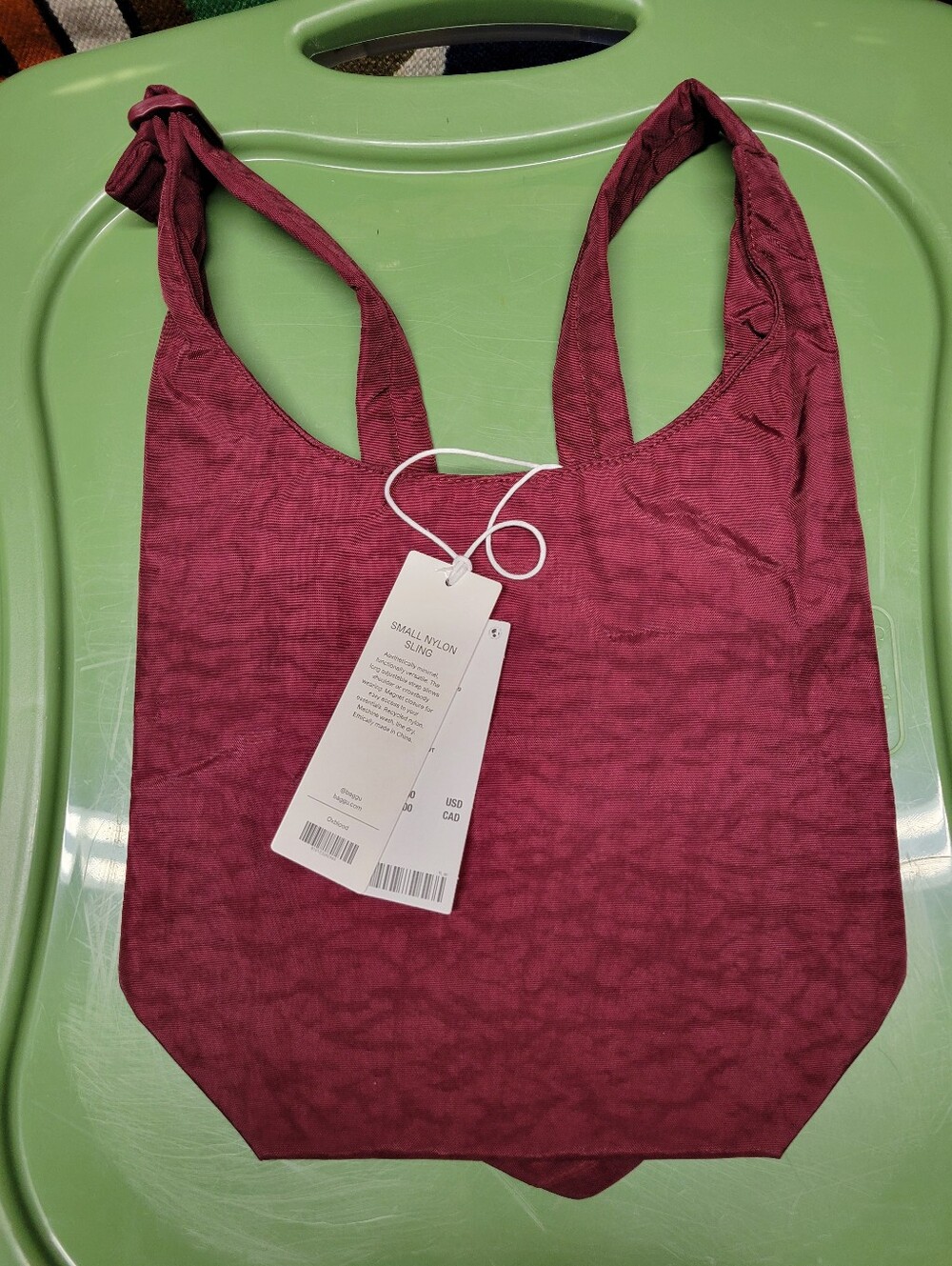 Baggu Small Sling Oxblood Nwt